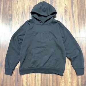 Taylor Swift TTPD Eras Tour Embossed Black Hoodie Unisex Adult Size small